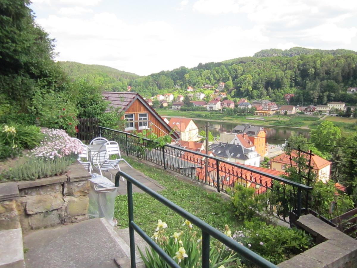 Wehlener Landhaus In Stadt Wehlen, Saechsische Schweiz Apartment Bagian luar foto